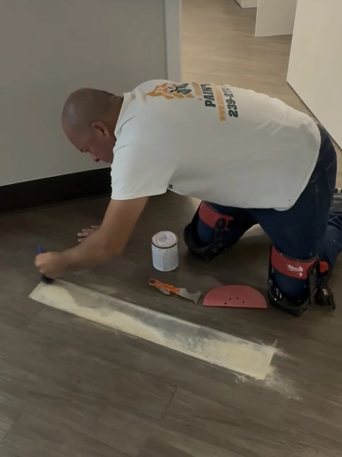 Floor Seam Repair and Refinish