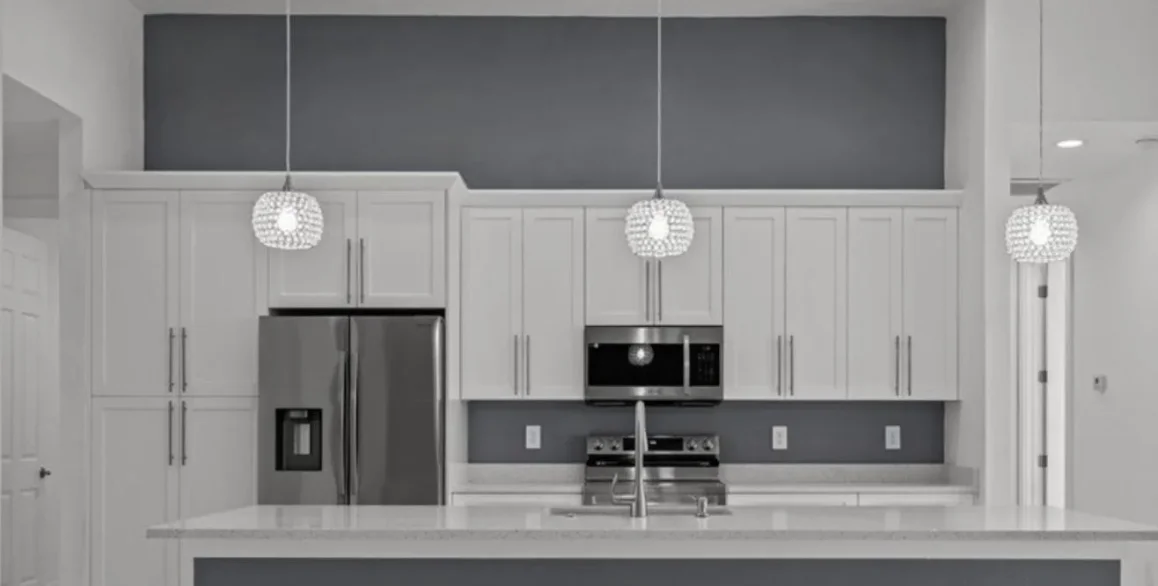 After: Kitchen Accent Wall Repaint