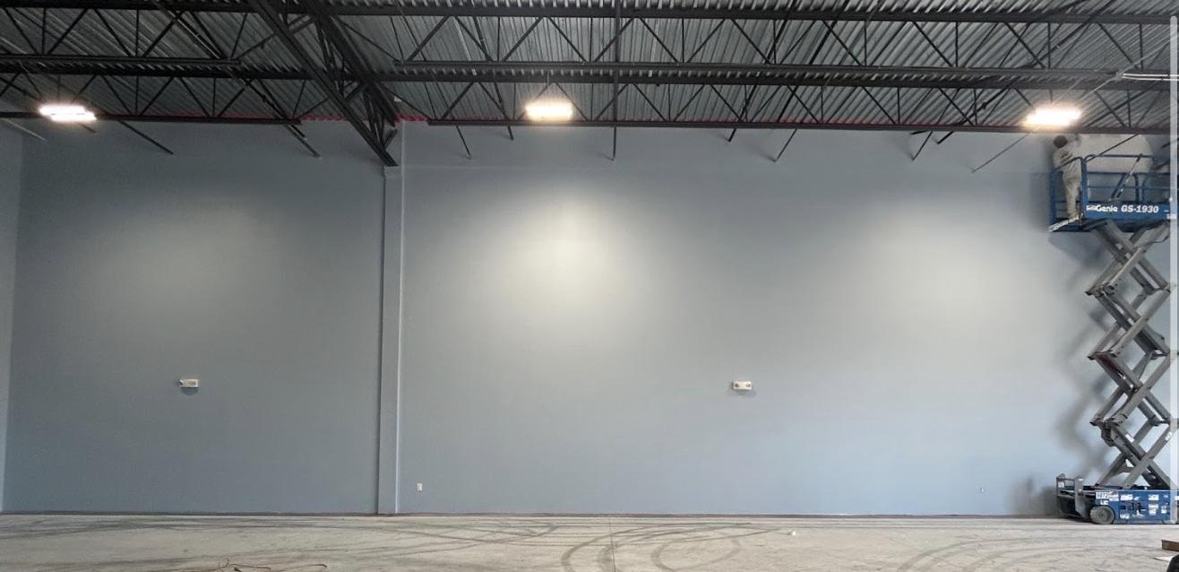 After: Warehouse High-Wall Finish